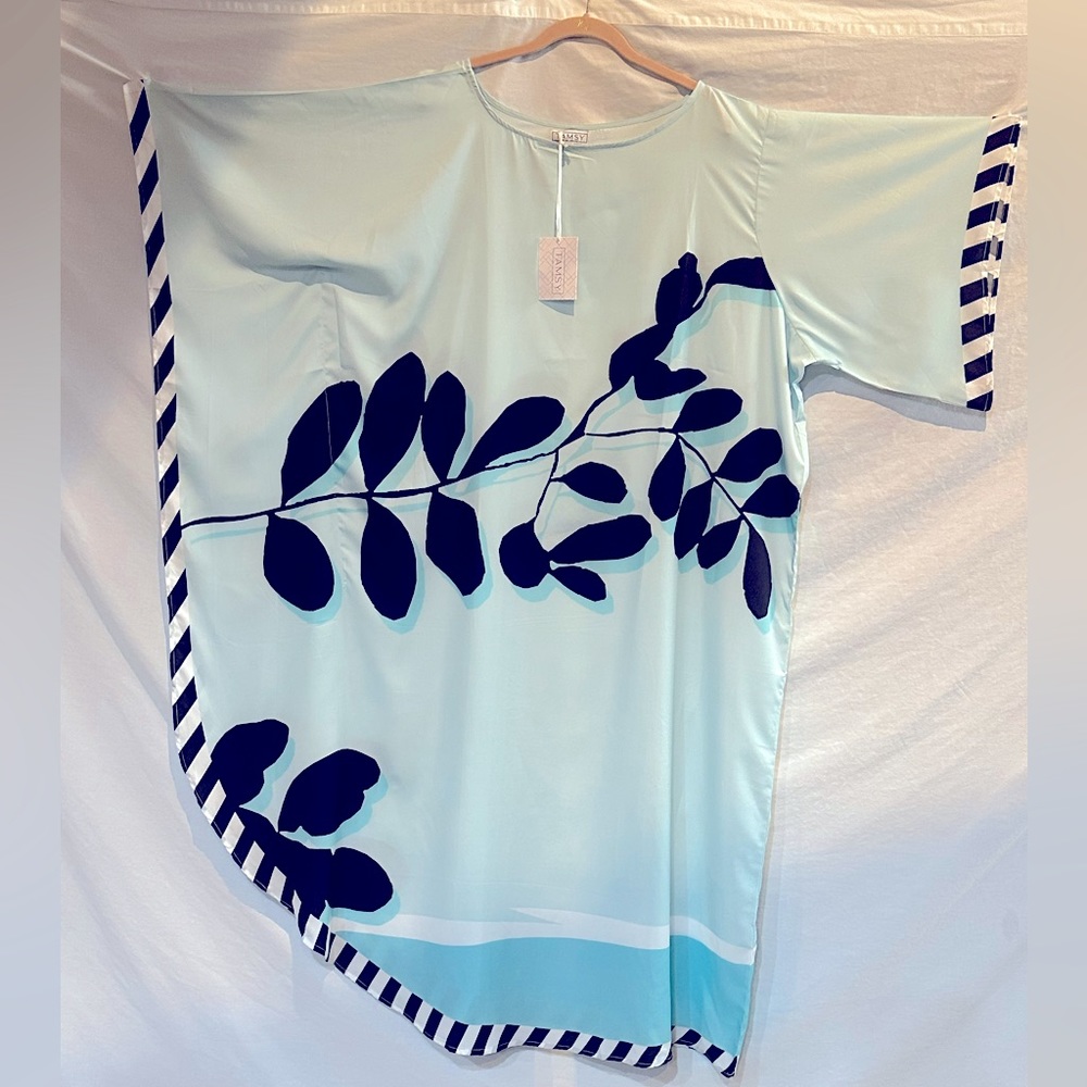 Tamsy Asymmetrical Floral Maxi Kaftan.